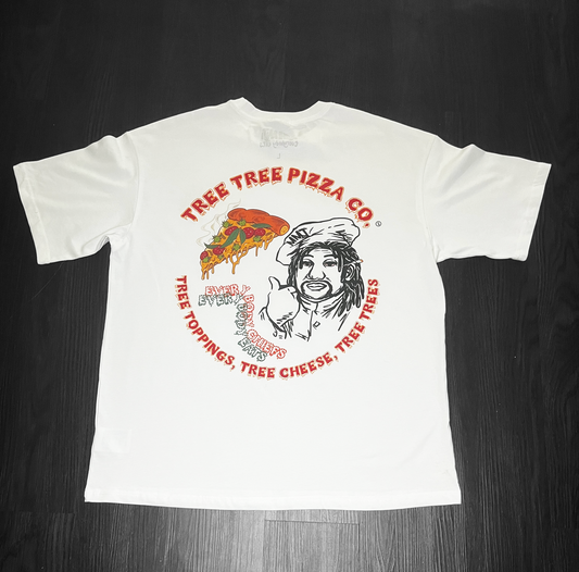 Tree Tree Pizza Co. Tee (White)